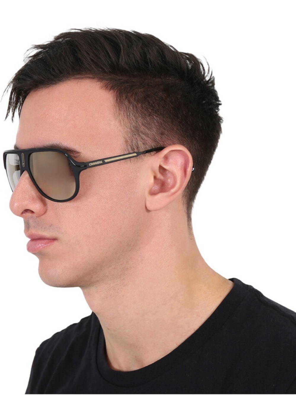 Carrera Black Frame Gold Mirror Lense.  Special Edition.  New in Case - Picture 5 of 5